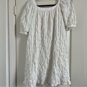 White Eyelet Dress